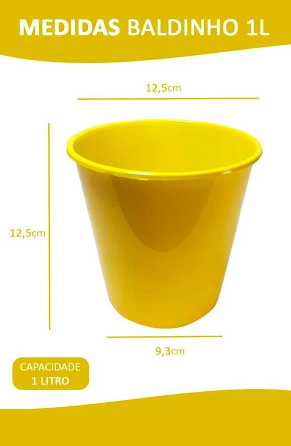 10 Baldinhos Plástico 1L - Imagem 3
