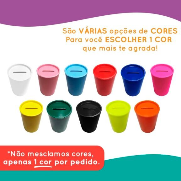 6 Cofrinhos de Plástico 5,5cm x 8cm - Imagem 4