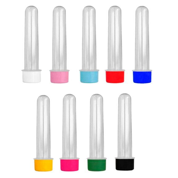 100 Tubetes Grandes Com Tampa Plástica - Imagem 3