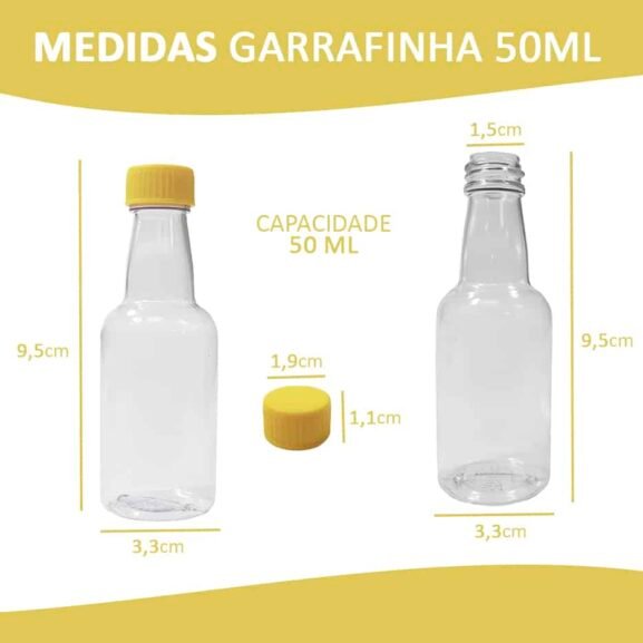 10 Garrafinhas Plásticas 50ml - Imagem 3