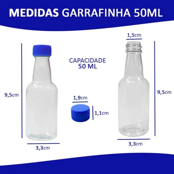 20 Garrafinhas Plásticas 50ml - Imagem 3