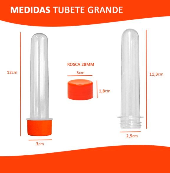 Medidas-Tubete-Grande-com-Tampa-Plastica-Laranja.jpg 200 Tubetes Grandes Com Tampa Plástica - Imagem 2