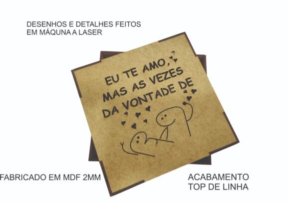 Caixa Mdf P/ Presente - Eu Te Amo - Mimo Namorados - Barato - Imagem 2