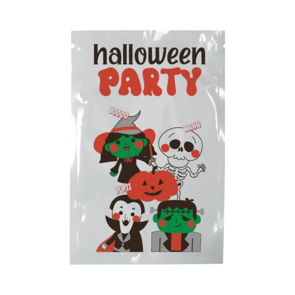 Saquinho Guloseimas Halloween - Turminha 3 1000 Saquinhos de Halloween para Guloseimas- Autocolantes - Imagem 2