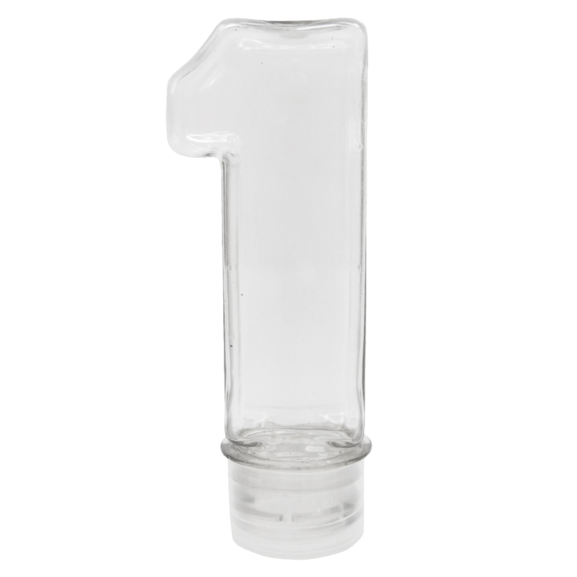 200 Tubetes Número 1 Cristal Tampa plástica