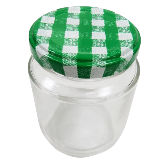 48 Potes de Vidro 200ml Tampa Xadrez (sortidas) - Imagem 5