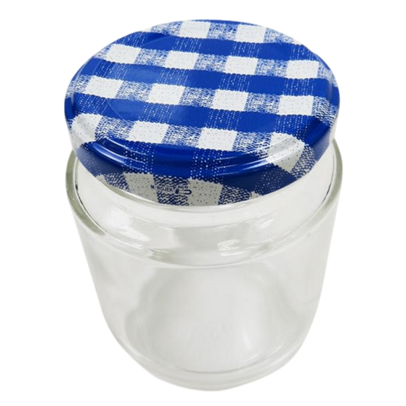 48 Potes de Vidro 200ml Tampa Xadrez (sortidas) - Imagem 4